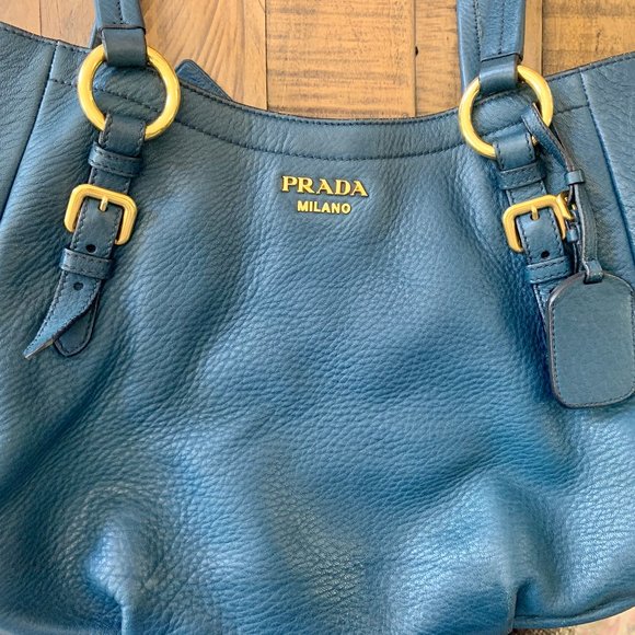 Prada Cervo Leather Expandable Tote - Picture 3 of 13